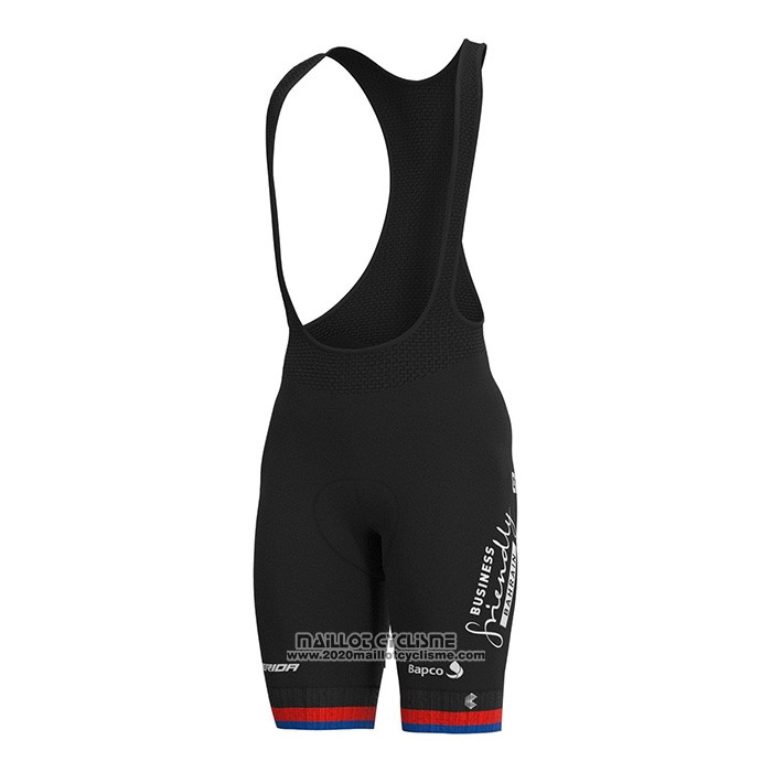 2022 Maillot Cyclisme Slovenie Champion Bahrain Victorious Blanc Rouge Manches Courtes et Cuissard